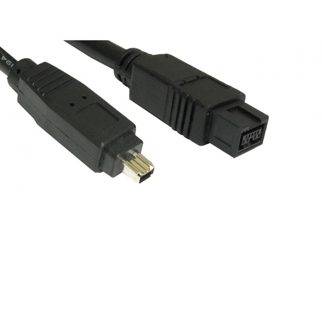 Cables Direct 2m 9-pin Male to 4-pin Male Firewire Cable