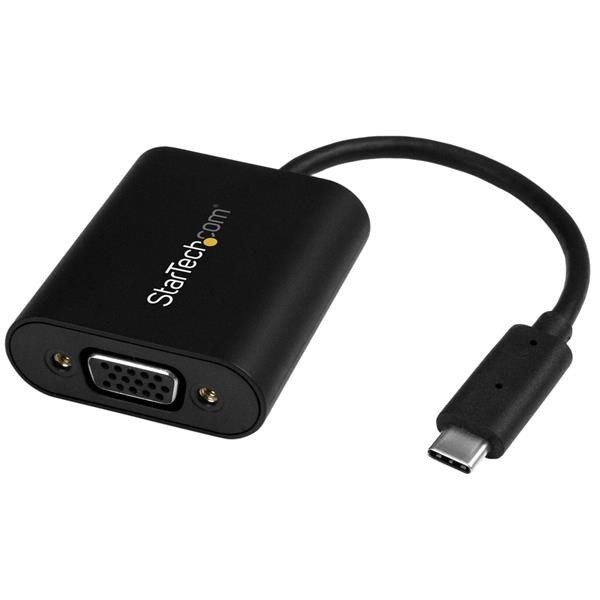 StarTech.com USB-C to VGA Adaptor - with Presentation Mode Switch - 1920x1200