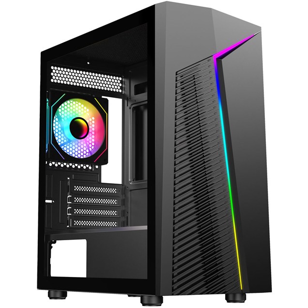 CiT Alpha Mid Tower Gaming Case - Black 