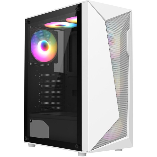 CiT Carisma Mid Tower Gaming Case - White 