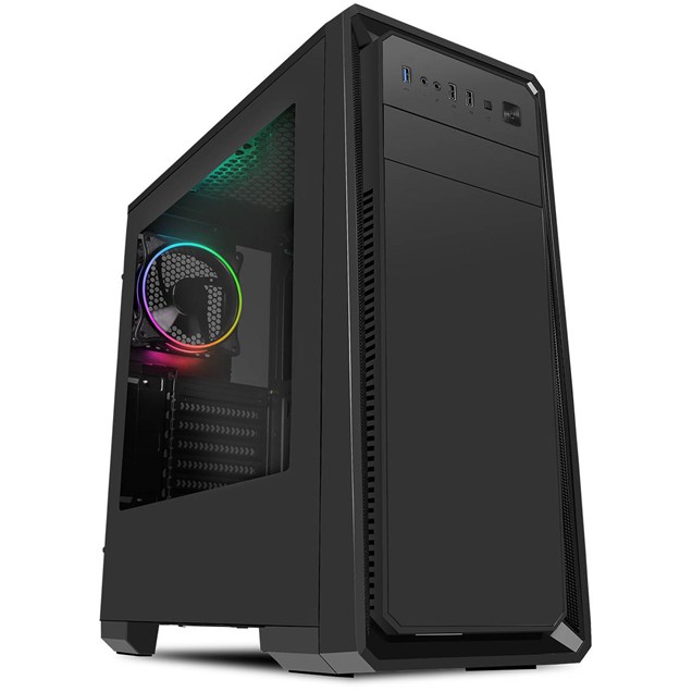 CiT Dark Soul Mid Tower Gaming Case - Black 