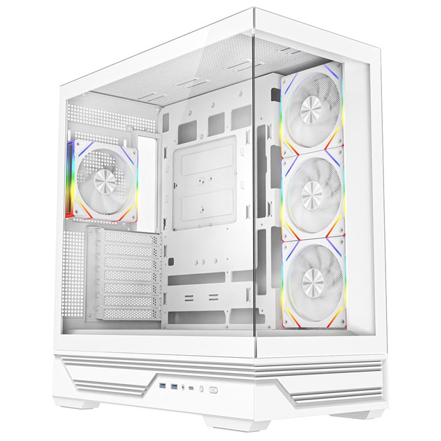 CiT Destiny Mid Tower Gaming Case - White 