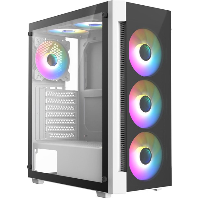 CiT Destroyer Mid Tower Gaming Case - White 