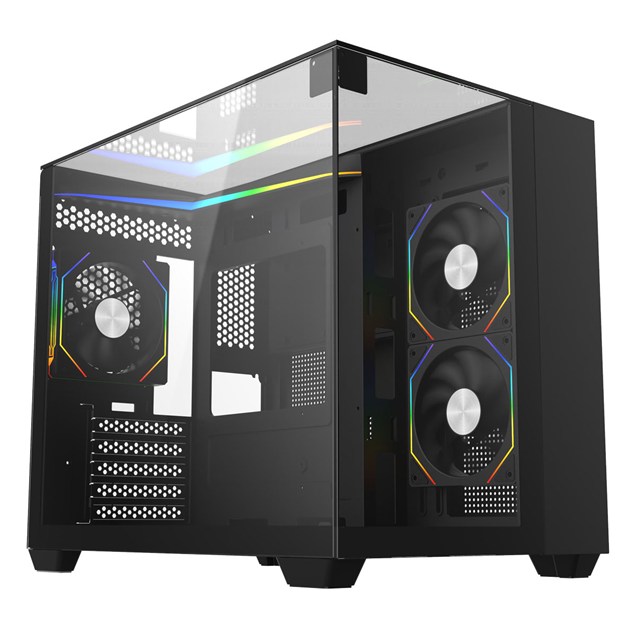 CiT Eclipse Mid Tower Gaming Case - Black 