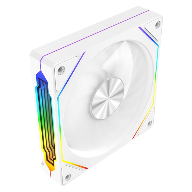 CiT Eclipse Infinity 120mm ARGB PWM Case Fan in White
