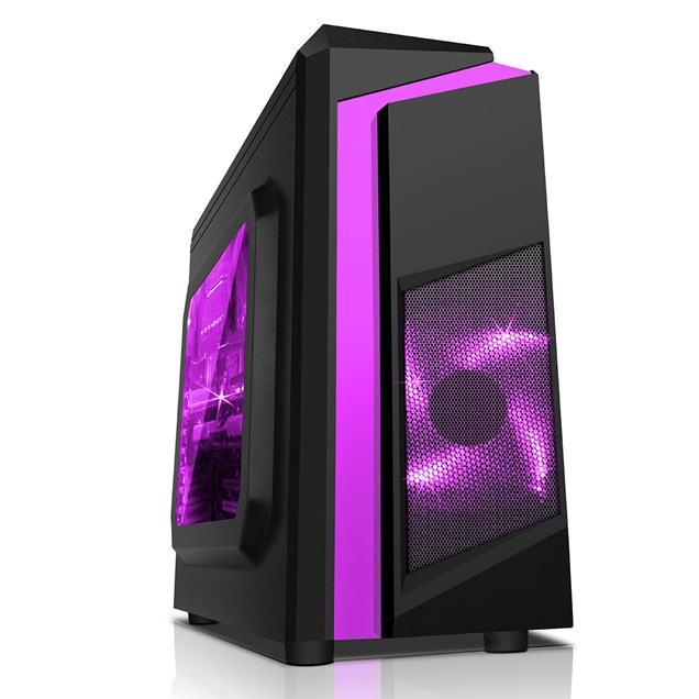 CiT F3 Mid Tower Gaming Case - Black USB 3.0