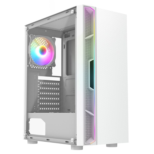 CiT Galaxy Mid Tower Gaming Case - White 