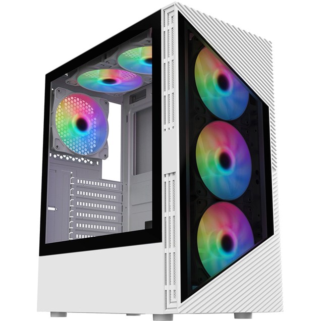 CiT Impact Mid Tower Gaming Case - White 