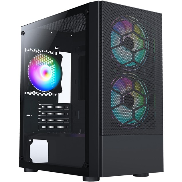 CiT Meta Mid Tower Gaming Case - Black 