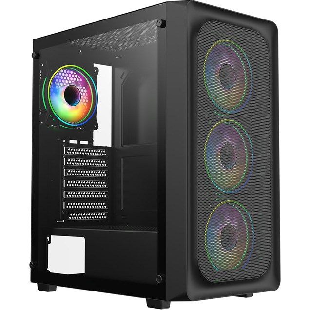 CiT Orion Mid Tower Gaming Case - Black 