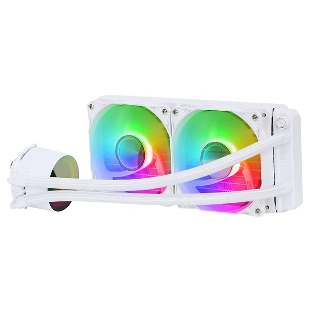 CiT Pro Glacier 240mm All in One Liquid CPU Cooler in White