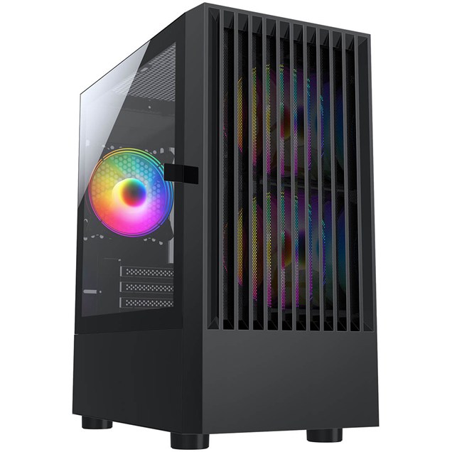 CiT Slammer Mid Tower Gaming Case - Black 