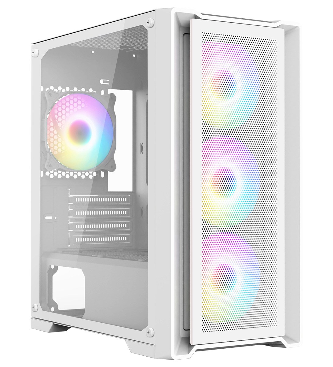 Case per PC senza alimentatore - BITFENIX Tracery ARGB (Bianco) - Medium tower - Formato E-ATX - CStore