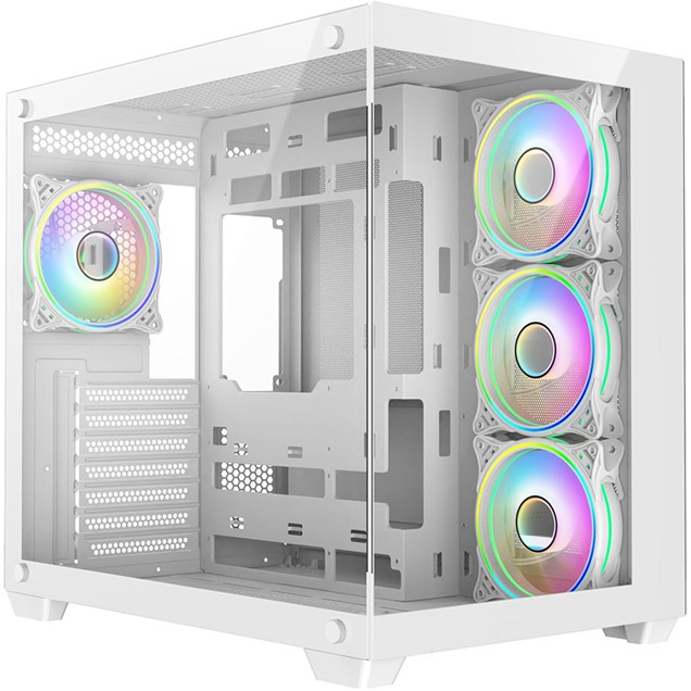 CiT Vision Mid Tower Gaming Case - White 