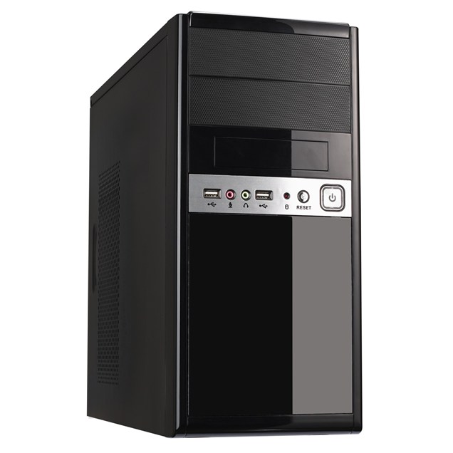 CiT 1016 Mid Tower Case - Black 500W  Power Supply