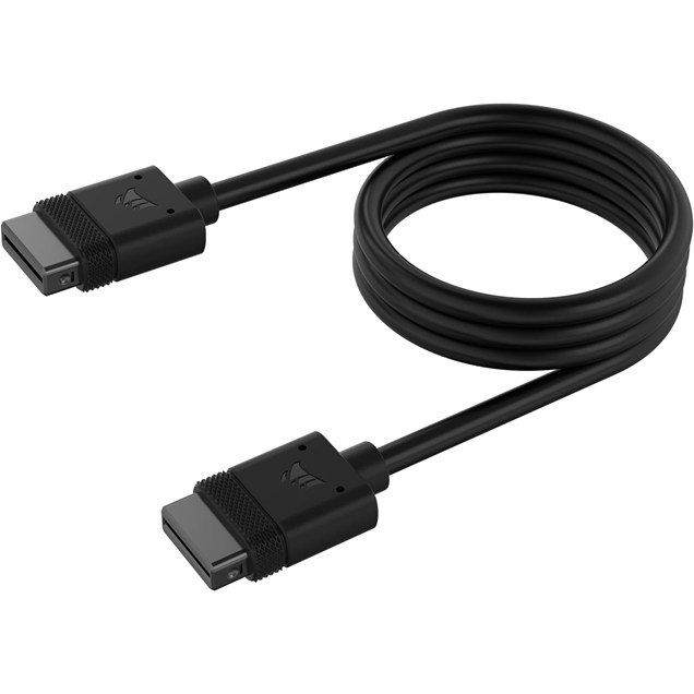 Corsair iCUE LINK Cable in Black, 600mm with Straight Connectors