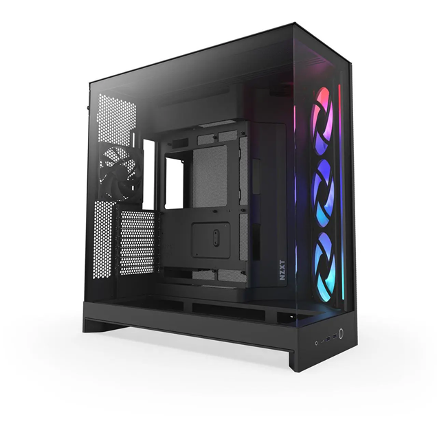 NZXT H9 Flow RGB Mid Tower Gaming Case - Black 