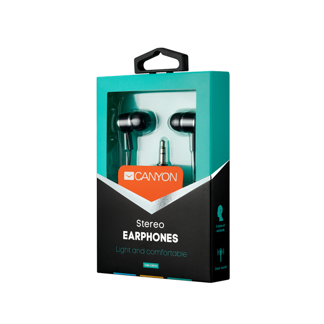 Canyon Essential Stereo Earphones Black