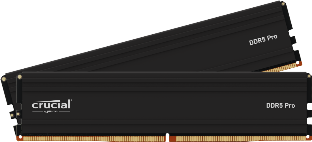 Crucial Pro 64GB DDR5 Desktop Memory Kit, 2 x 32GB, 5600MTs, PC5