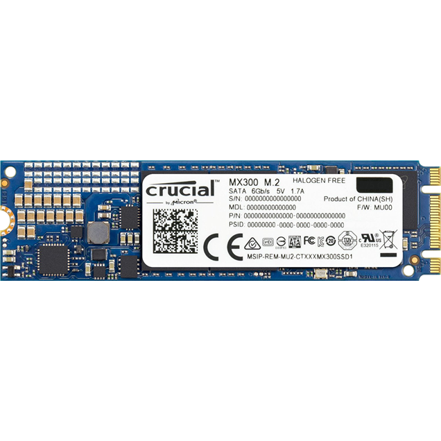 Crucial MX300 M.2-2280 525GB SATA III Solid State Drive