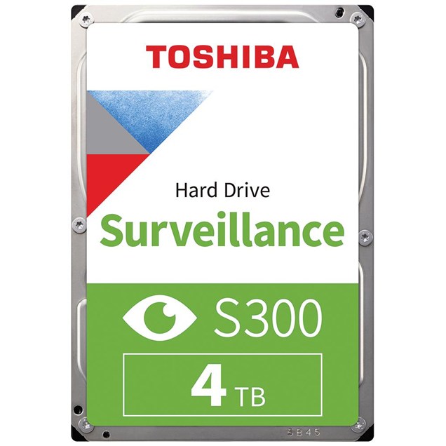 4TB Toshiba S300 3.5" SATA III Hard Drive - 5400RPM, 128MB Cache