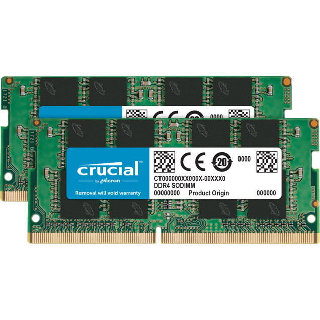 Crucial 32GB (2x16GB) 3200MT/s DDR4 Memory Kit