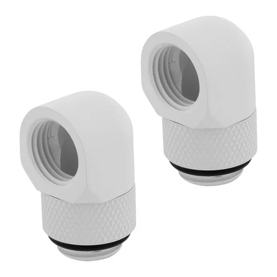 Corsair Hydro X Series 90 Rotary Adapter Dual Pack in White