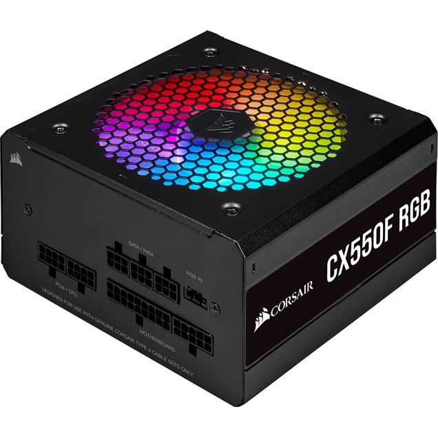 550W Corsair CX550F RGB Modular 80 Plus Bronze PSU