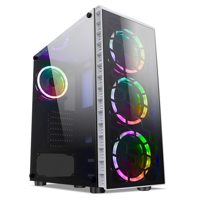 CiT Raider Mid Tower Gaming Case - White 