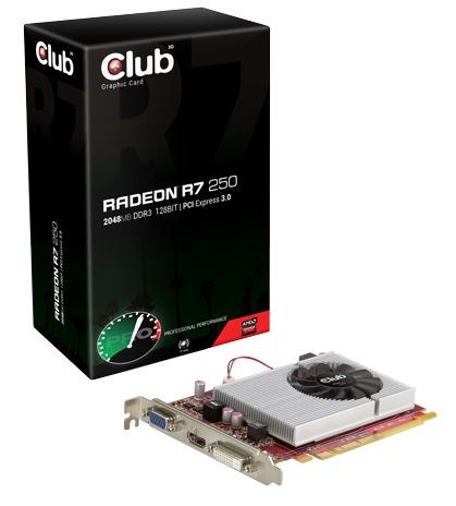 Club 3D Radeon R7 250 2GB GDDR3 Graphics Card - CCL Computers