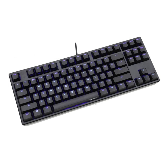 Ducky One TKL Mechanical Keyboard, Blue LED, Red Cherry MX Switch - UK Layout