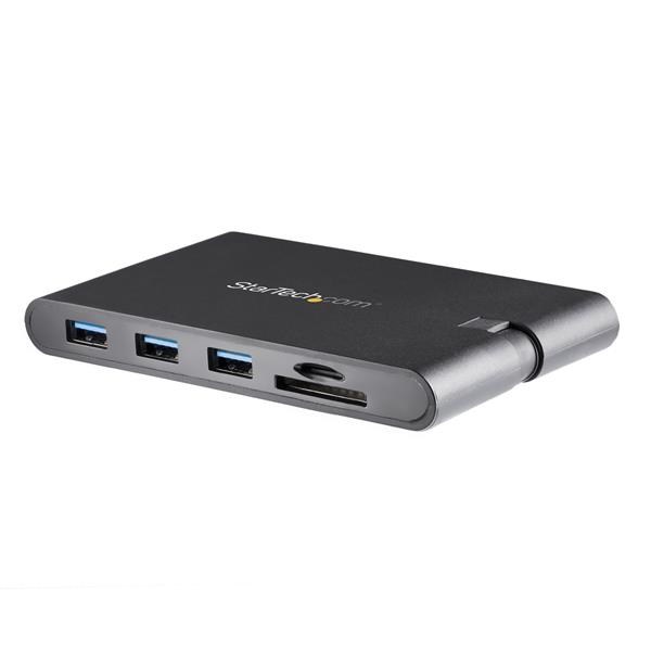 StarTech.com USB-C Multiport Adaptor with HDMI and VGA - 3x USB 3.0 - SD - PD 3.0 - Wraparound Cable