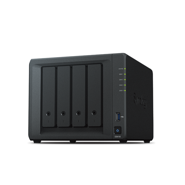 Synology DS418 4-Bay Desktop NAS Enclosure