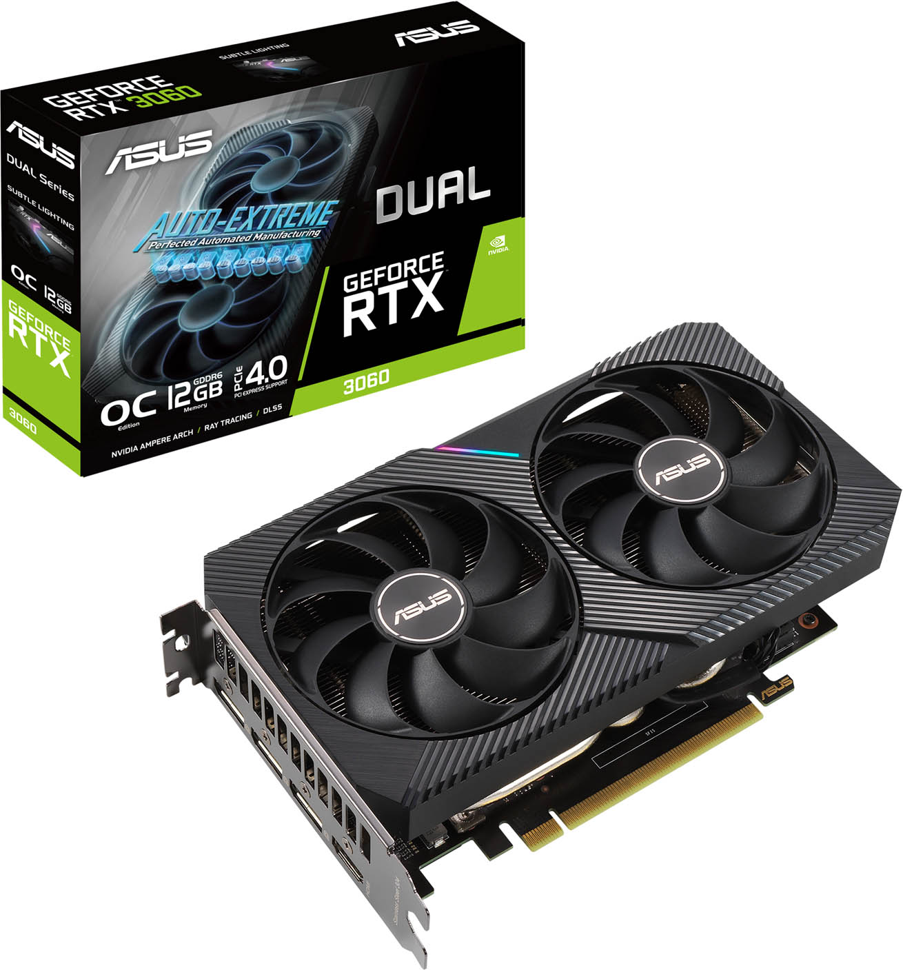 ASUS GeForce RTX 3060 DUAL OC V2 12GB Overclocked Graphics Card
