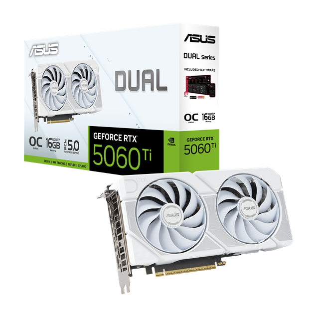 ASUS GeForce RTX 5060 Ti Dual OC 16GB GDDR7 Graphics Card