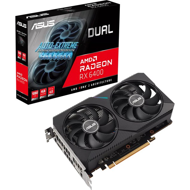 ASUS Radeon RX 6400 Dual 4GB Graphics Card