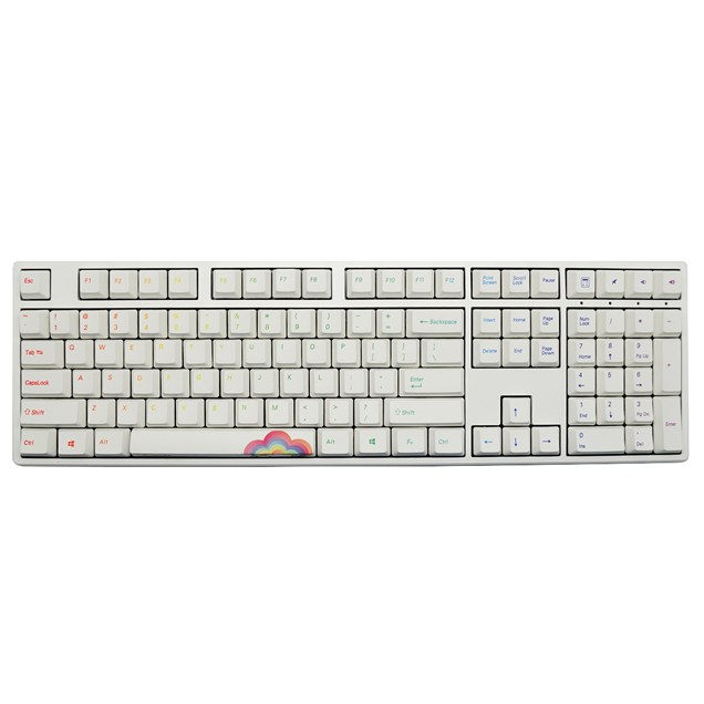 Ducky One Rainbow Edition USB Mechanical Keyboard with Cherry MX Black Switches (UK QWERTY)