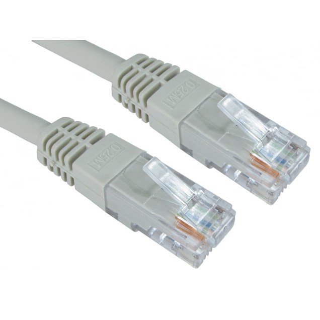 Cables Direct 0.25m CAT6 Patch Cable (Grey)
