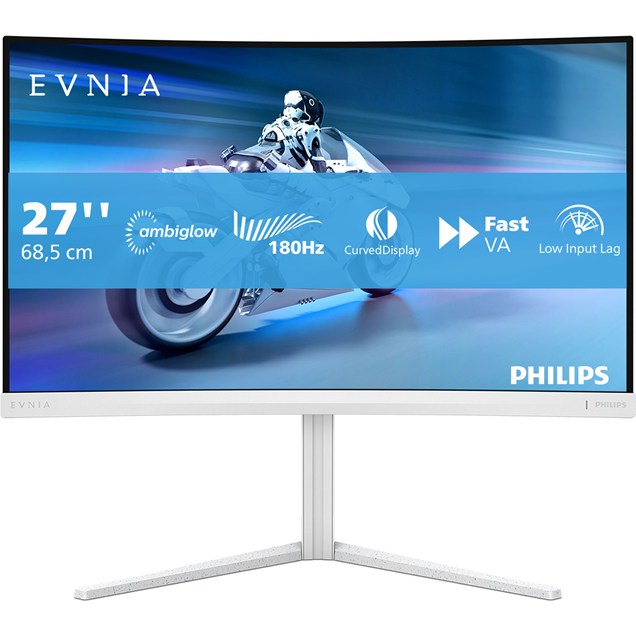 Philips Evnia 27M2C5201L 27" Full HD Curved Gaming Monitor - VA, 180Hz, 0.5ms