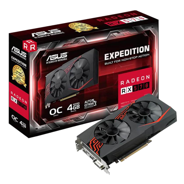 ASUS Radeon RX 570 Expedition OC 4GB Graphics Card