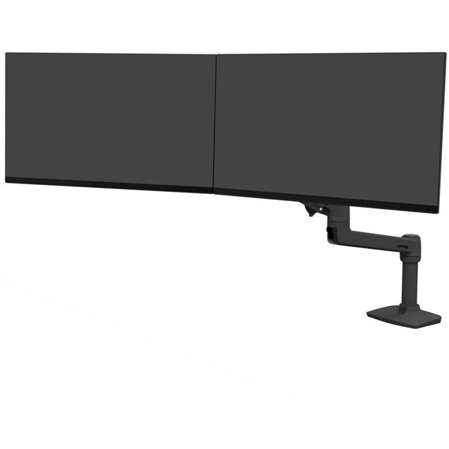 Ergotron Two-Monitor Mount 45-489-224 LX Desk Dual Direct Arm - Matte Black