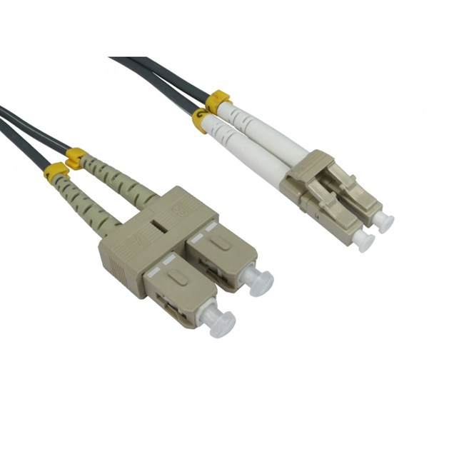 Cables Direct 2m OM1 Fibre Optic Cable, LC - SC (Multi-Mode)