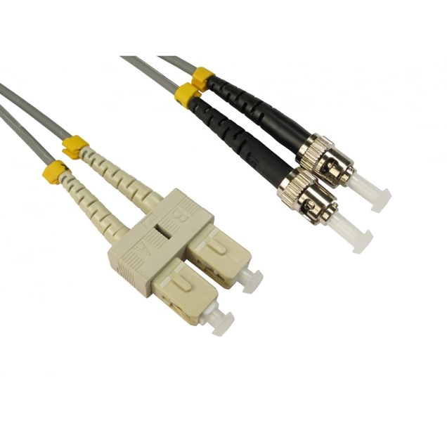 Cables Direct 3m OM1 Fibre Optic Cable, ST - SC (Multi-Mode)