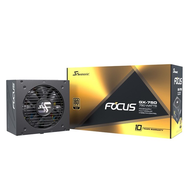 Seasonic Focus GX 750W Modular Power Supply 80 Plus Gold