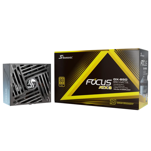 850W Seasonic FOCUS GX ATX 3.1 Modular 80 Plus Gold PSU