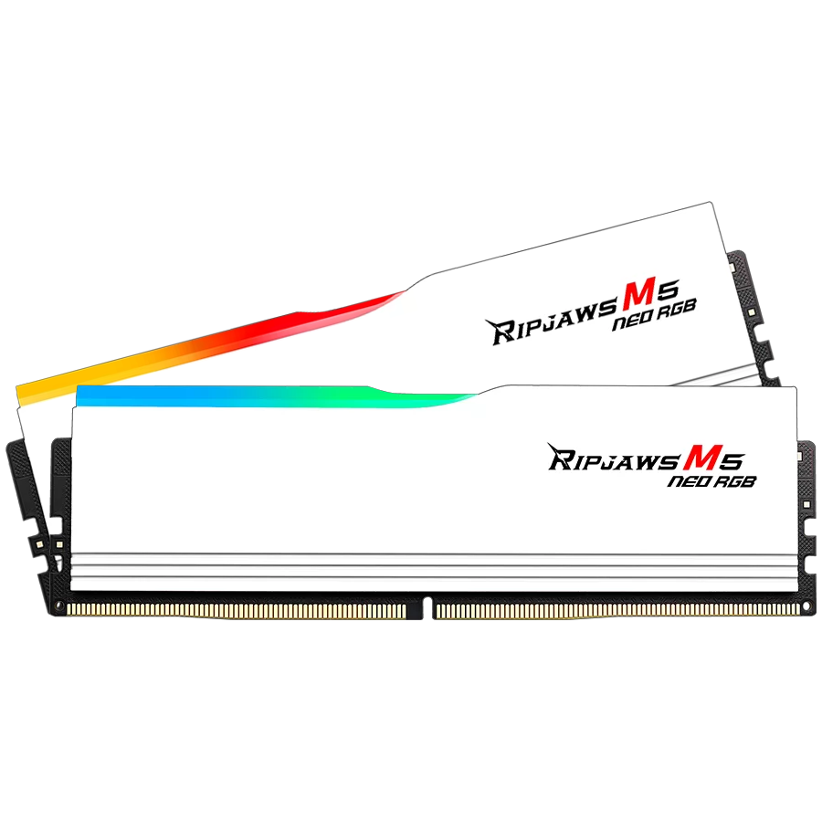 G.Skill Ripjaws M5 Neo RGB 32GB DDR5 Desktop Memory Kit in White