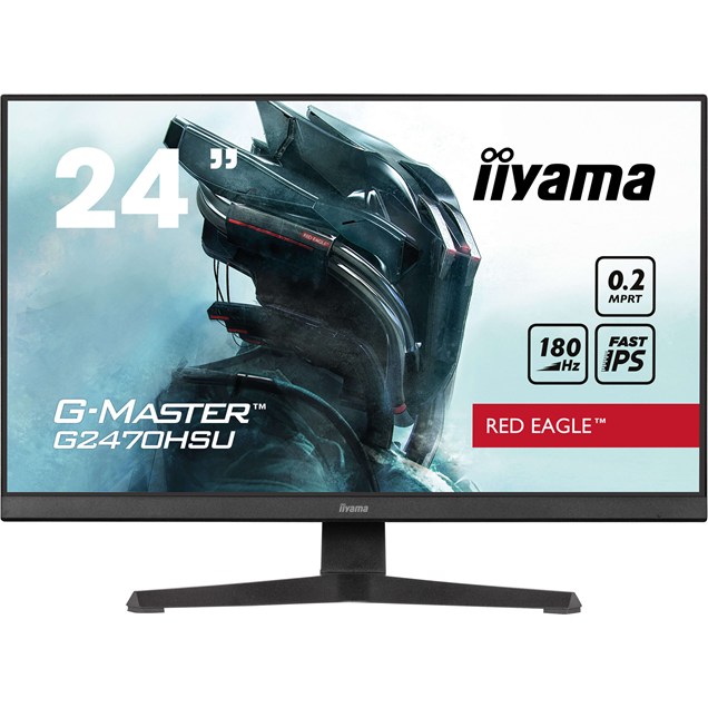 iiyama G-Master G2470HSU Red Eagle 24" Full HD Gaming Monitor - IPS, 180Hz, HDMI
