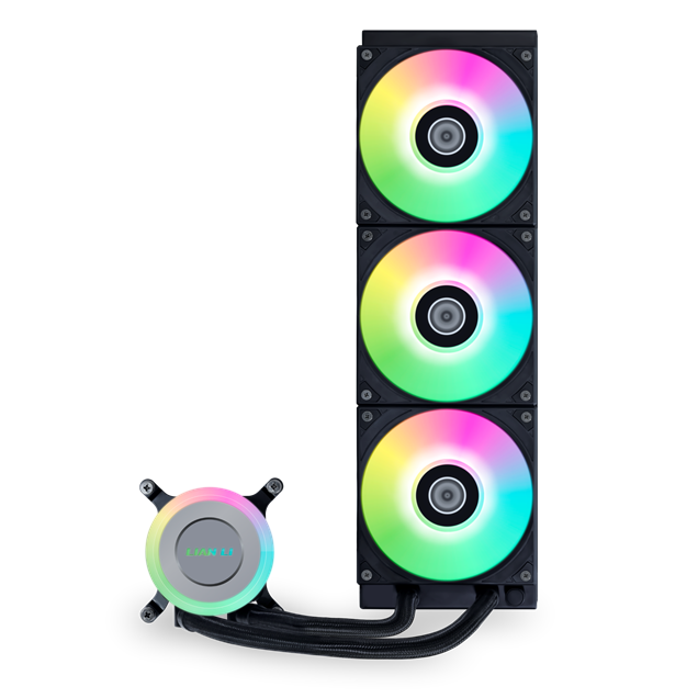 Lian Li Galahad II Lite 360 RGB 360mm AiO Liquid CPU Cooler in Black