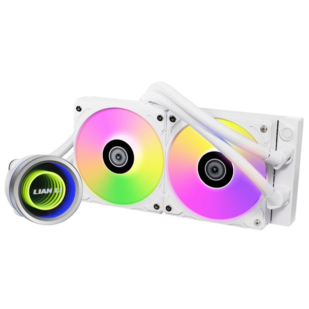 Lian Li Galahad II Trinity RGB 240mm Liquid AiO CPU Cooler in White