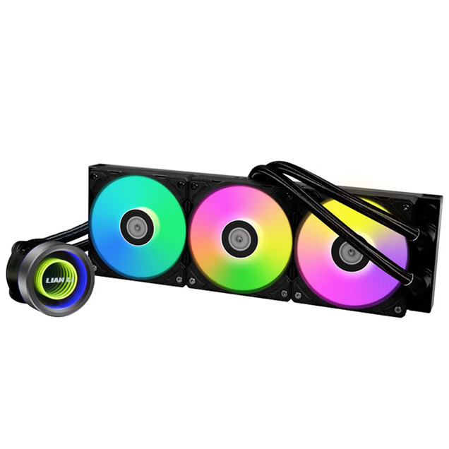 Lian Li Galahad II Trinity RGB 360mm Liquid AiO CPU Cooler in Black